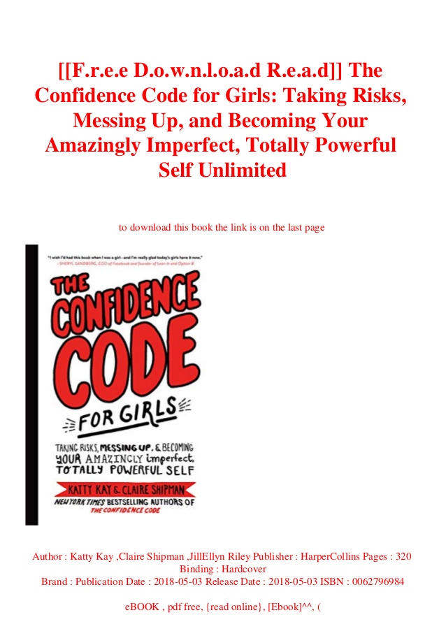 The Confidence Code For Girls Pdf Free Download